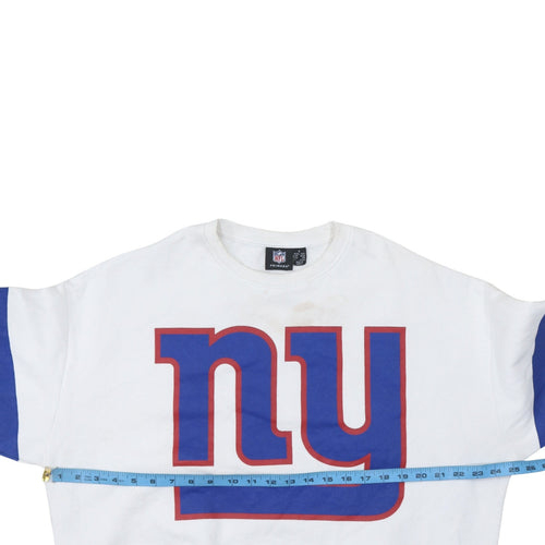 Primark NFL Giants White Cotton Sweatshirt Women S 10/12 Crew Neck Pullover