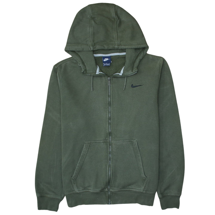 Nike Mens Green Full Zip Hoodie M Regular Fit Fleece