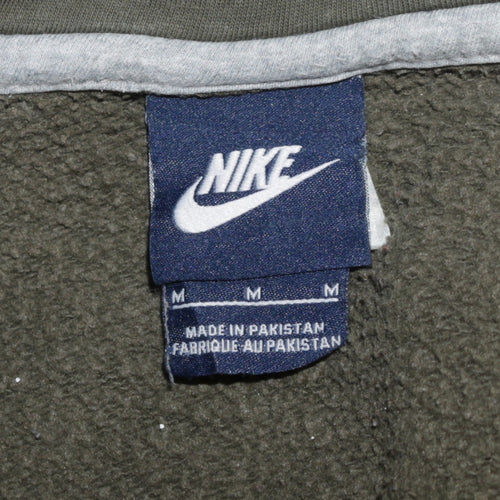 Nike Mens Green Full Zip Hoodie M Regular Fit Fleece