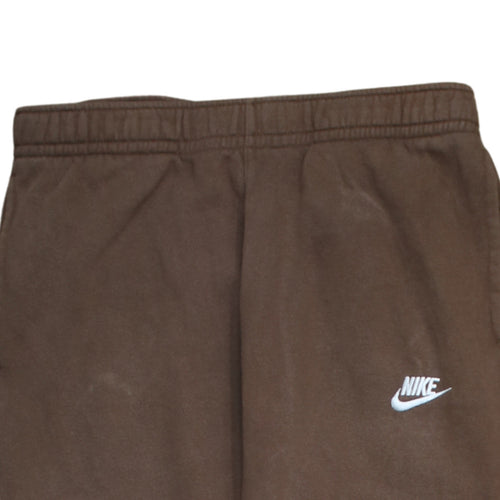 Nike Men's Brown Fleece Sweatpants M Regular Fit Casual Tapered