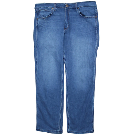 Wrangler Womens Blue Greensboro Regular Straight Jeans Size 20