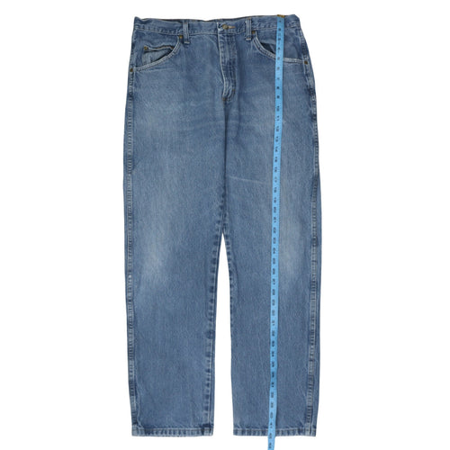 Wrangler Men's Blue 36x32 Regular Fit Straight Denim Jeans