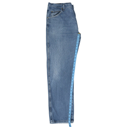 Wrangler Men's Blue 36x32 Regular Fit Straight Denim Jeans
