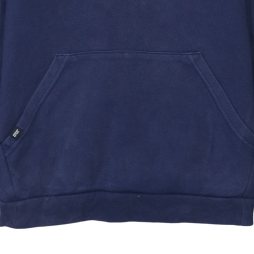 Puma Boys Navy Blue Pullover Hoodie 15-16 Years Cotton Blend Logo Sweatshirt