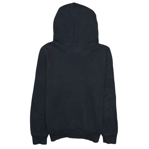Adidas Womens Black Pullover Hoodie Size 12 Logo Print Sweatshirt