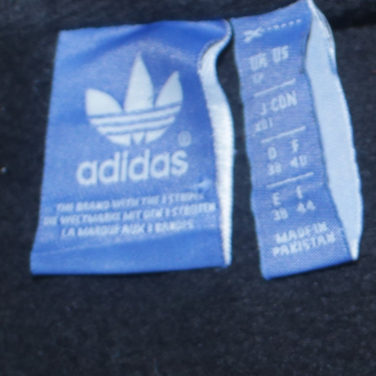 Adidas Womens Black Pullover Hoodie Size 12 Logo Print Sweatshirt