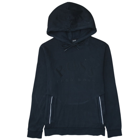 Hugo Boss Men's Black Pullover Hoodie Size S Logo Design