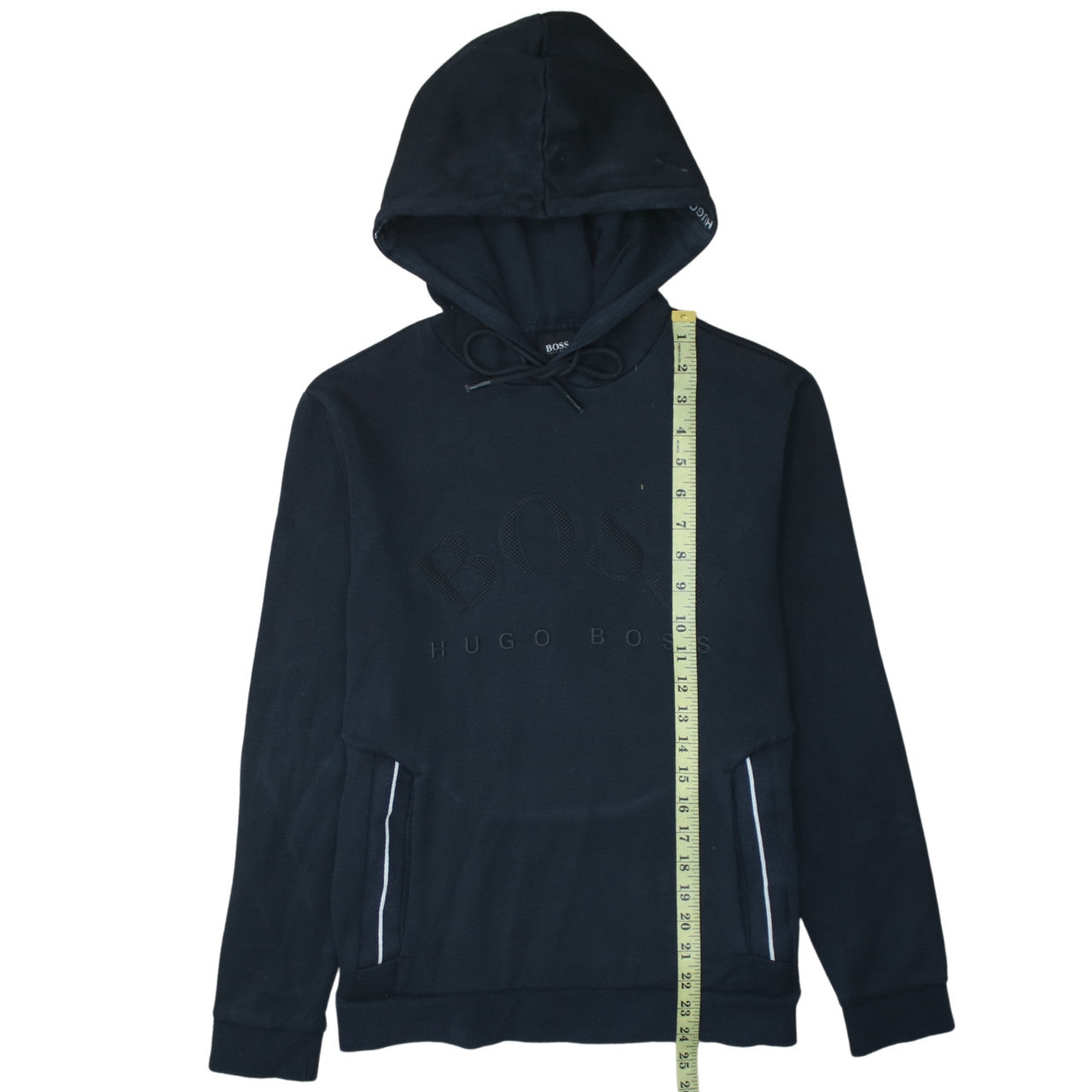 Hugo Boss Men's Black Pullover Hoodie Size S Logo Design