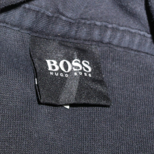 Hugo Boss Men's Black Pullover Hoodie Size S Logo Design