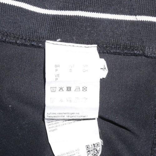 Hugo Boss Men's Black Pullover Hoodie Size S Logo Design