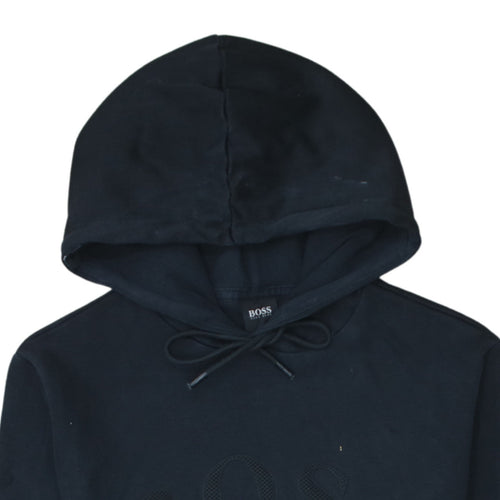 Hugo Boss Men's Black Pullover Hoodie Size S Logo Design