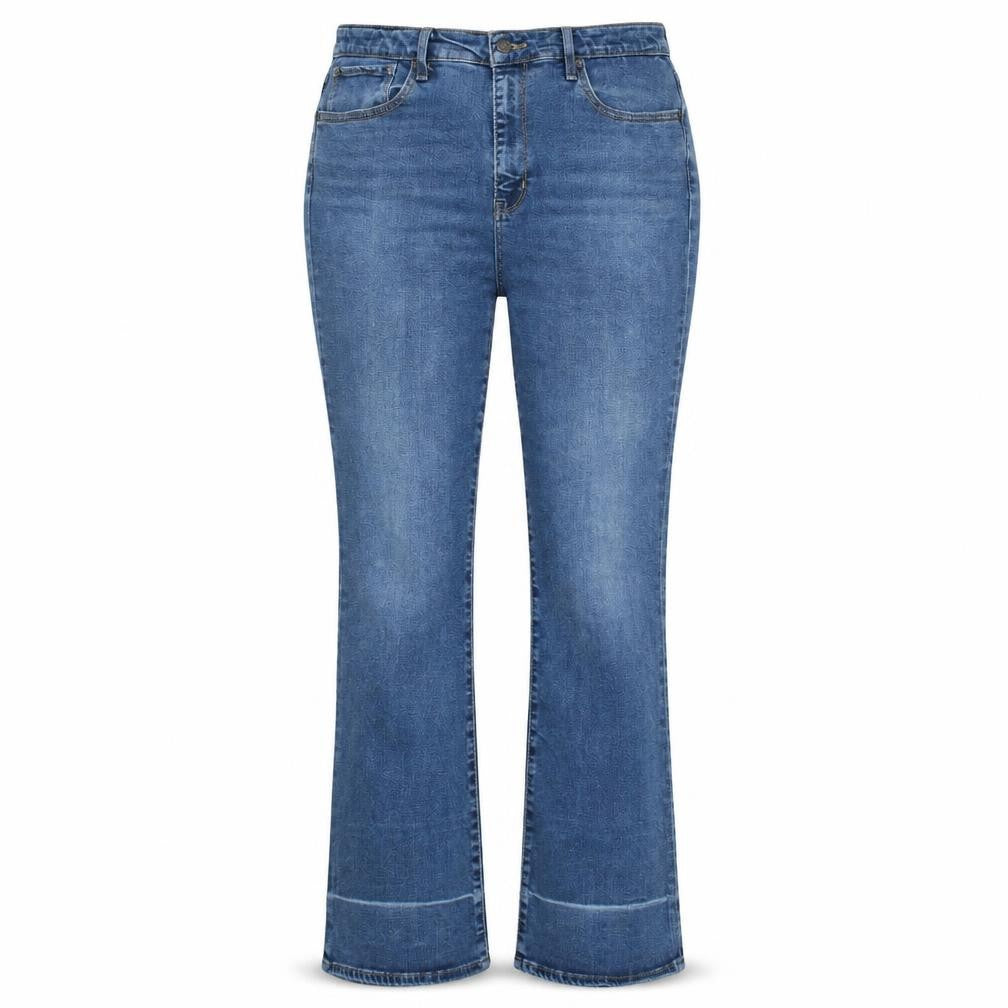 Front view of Levi's Women's Blue High Rise Bootcut Jeans, size 31, Regular Denim