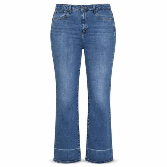 Front view of Levi's Women's Blue High Rise Bootcut Jeans, size 31, Regular Denim
