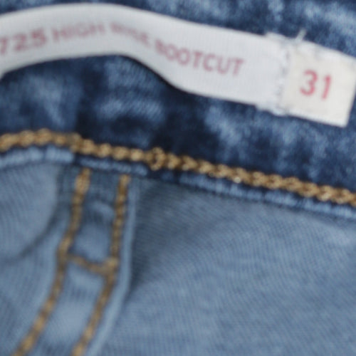 Levi's Women's Blue High Rise Bootcut Jeans Size 31 Regular Denim
