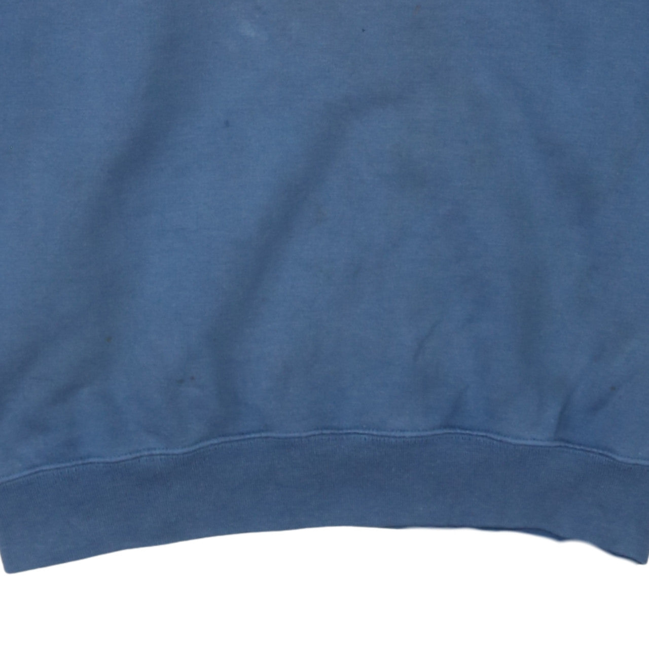 Champion USA Mens Blue Large Crew Neck Sweatshirt with Logo Tape Trim