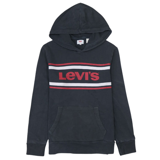 Levi's Men's Black Pullover Hoodie S Logo Graphic Sweatshirt