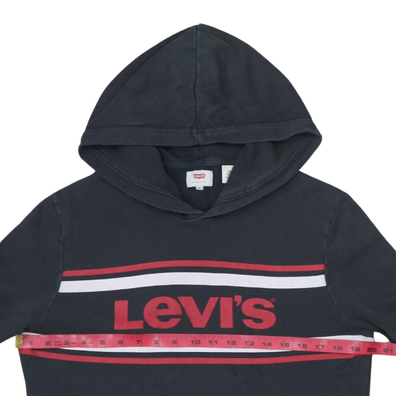 Levi's Men's Black Pullover Hoodie S Logo Graphic Sweatshirt