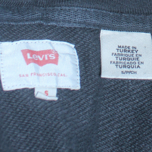 Levi's Men's Black Pullover Hoodie S Logo Graphic Sweatshirt