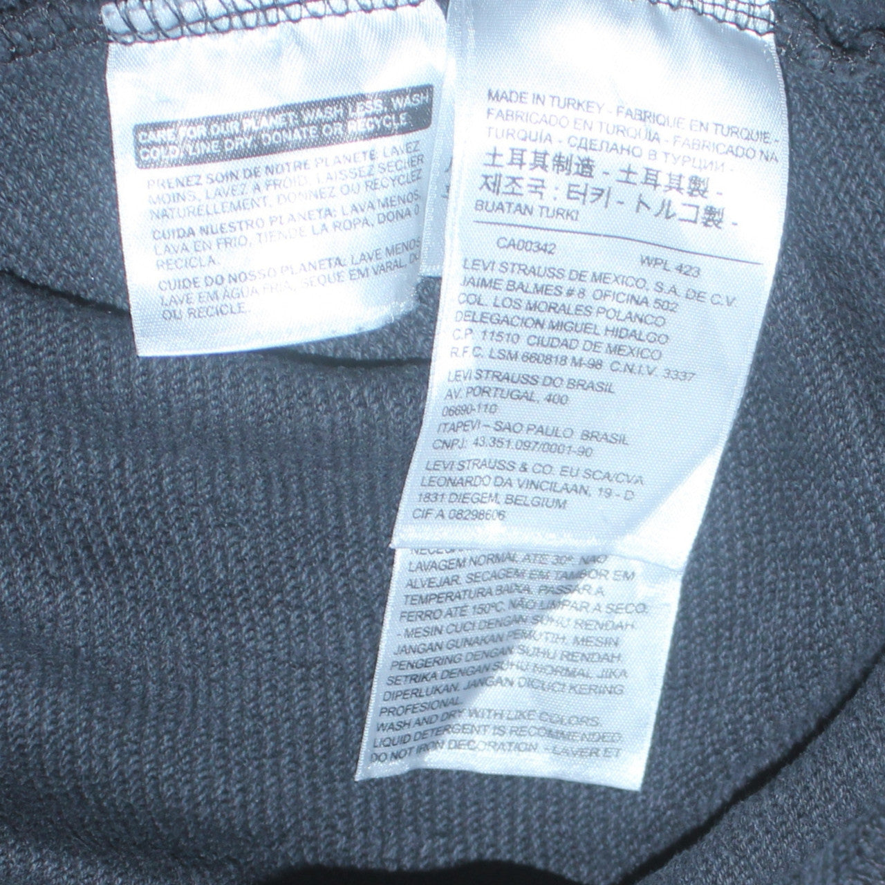 Levi's Men's Black Pullover Hoodie S Logo Graphic Sweatshirt