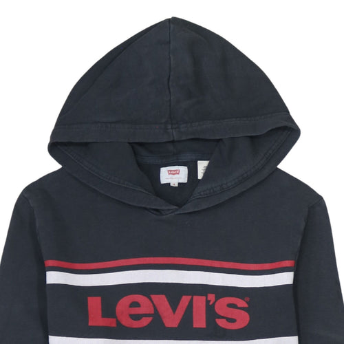 Levi's Men's Black Pullover Hoodie S Logo Graphic Sweatshirt