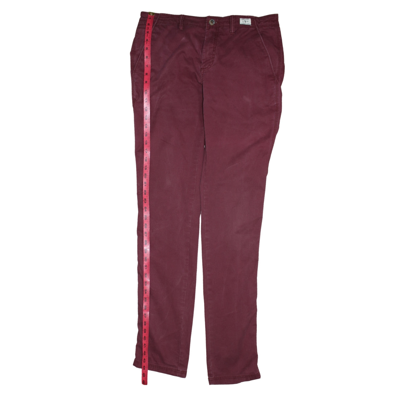 Tommy Hilfiger Men's Red Chino Trousers Size 33/36 Cotton