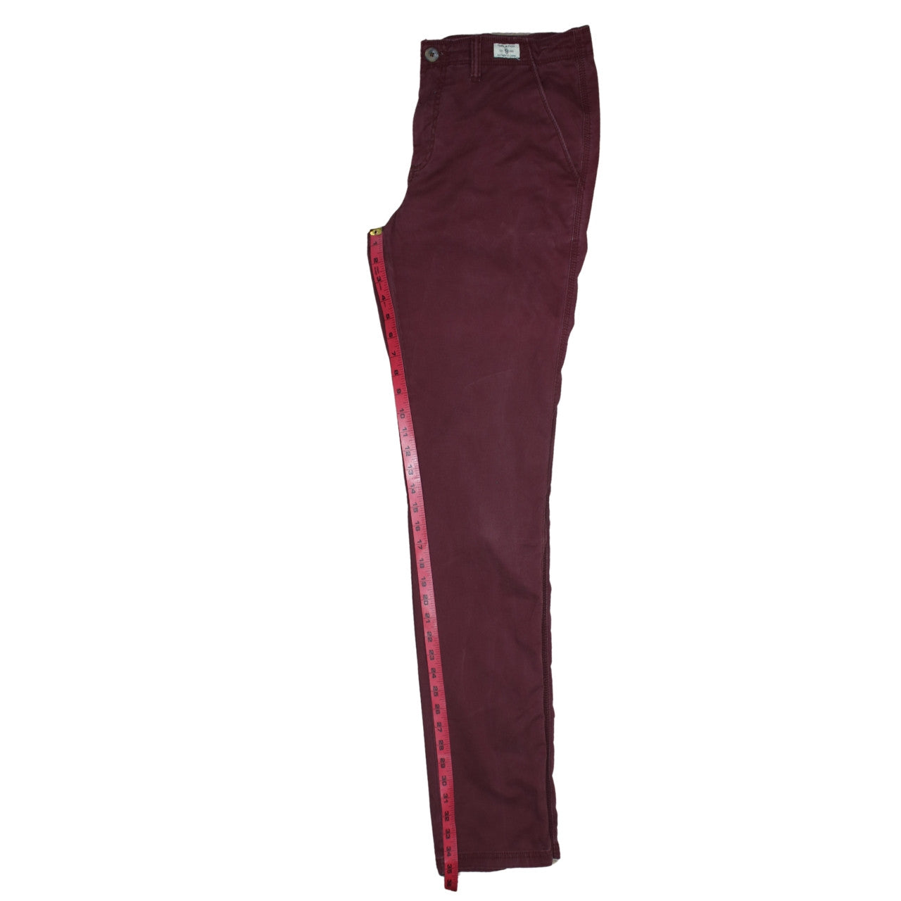 Tommy Hilfiger Men's Red Chino Trousers Size 33/36 Cotton