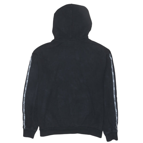 Levi's Men's Black XS Pullover Hoodie with Logo Tape Detail