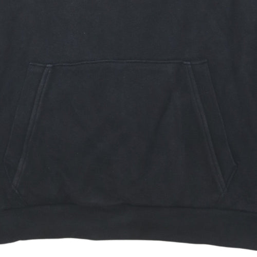 Levi's Men's Black XS Pullover Hoodie with Logo Tape Detail