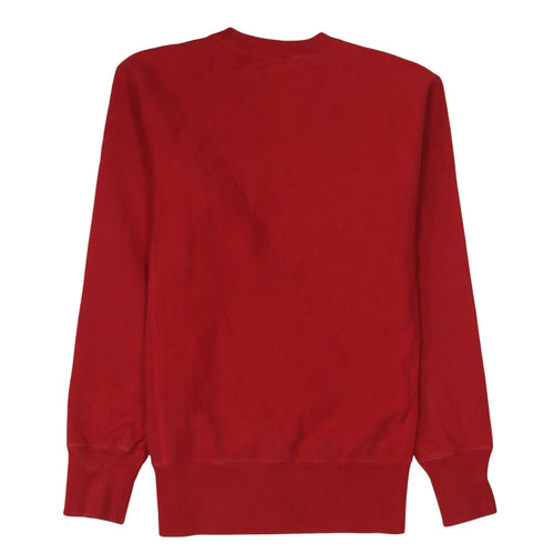 Champion Men's Red Reverse Weave Crew Neck Pullover Sweatshirt M