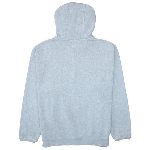 Nike Men's Grey Pullover Hoodie Size L Fleece Sweatshirt