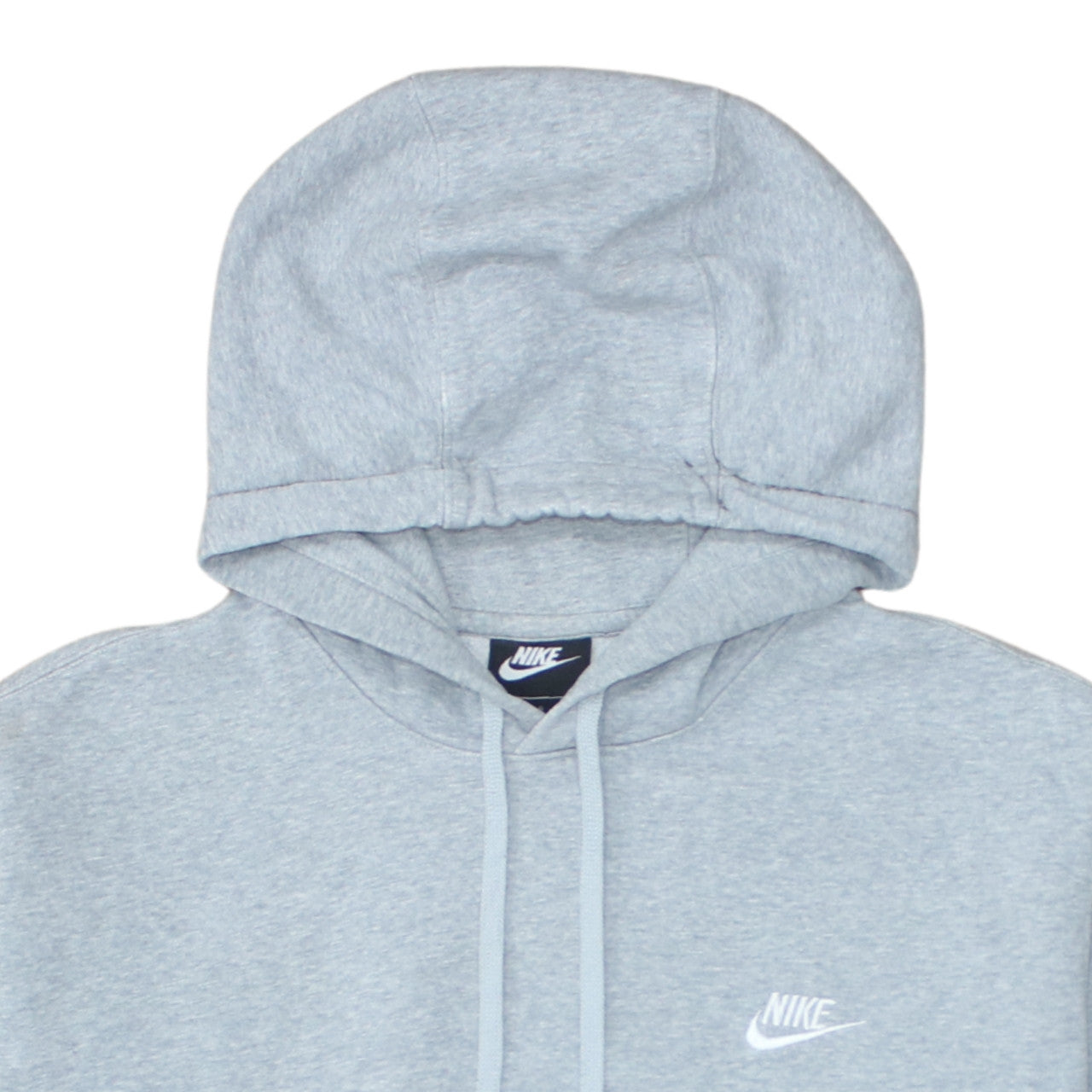 Nike Men's Grey Pullover Hoodie Size L Fleece Sweatshirt