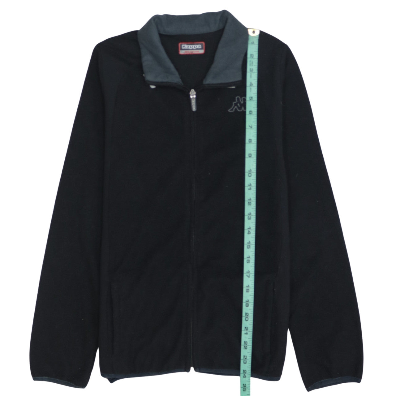 Kappa Women Black Fleece Full Zip Jacket Medium