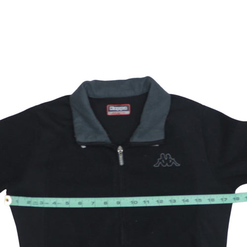 Kappa Women Black Fleece Full Zip Jacket Medium