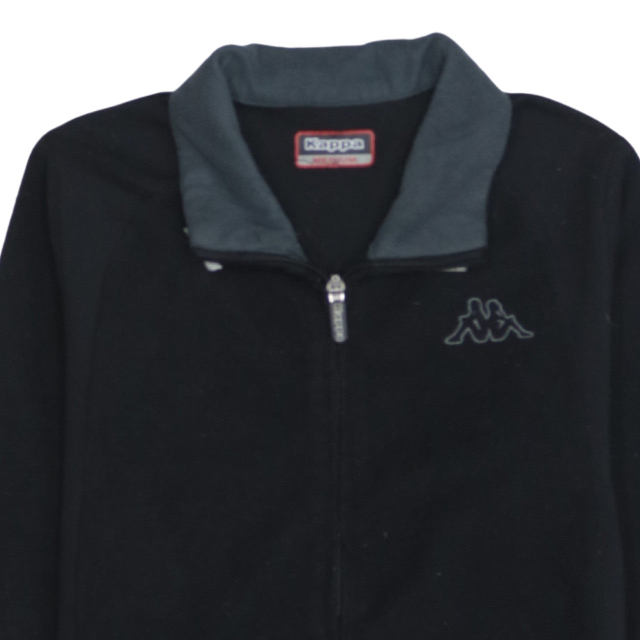 Kappa Women Black Fleece Full Zip Jacket Medium