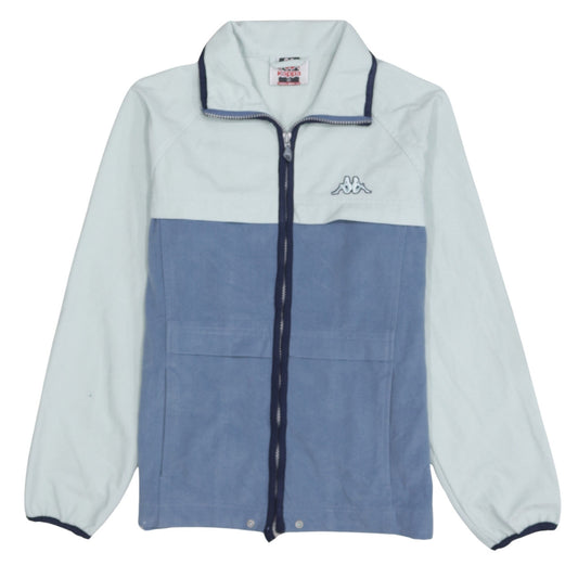 Kappa Womens Blue Full Zip Sports Jacket Size S Retro Casual