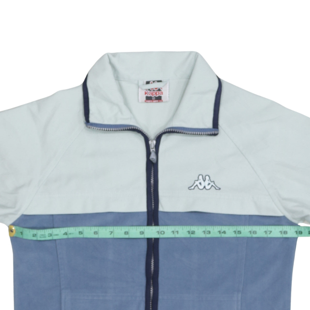 Kappa Womens Blue Full Zip Sports Jacket Size S Retro Casual