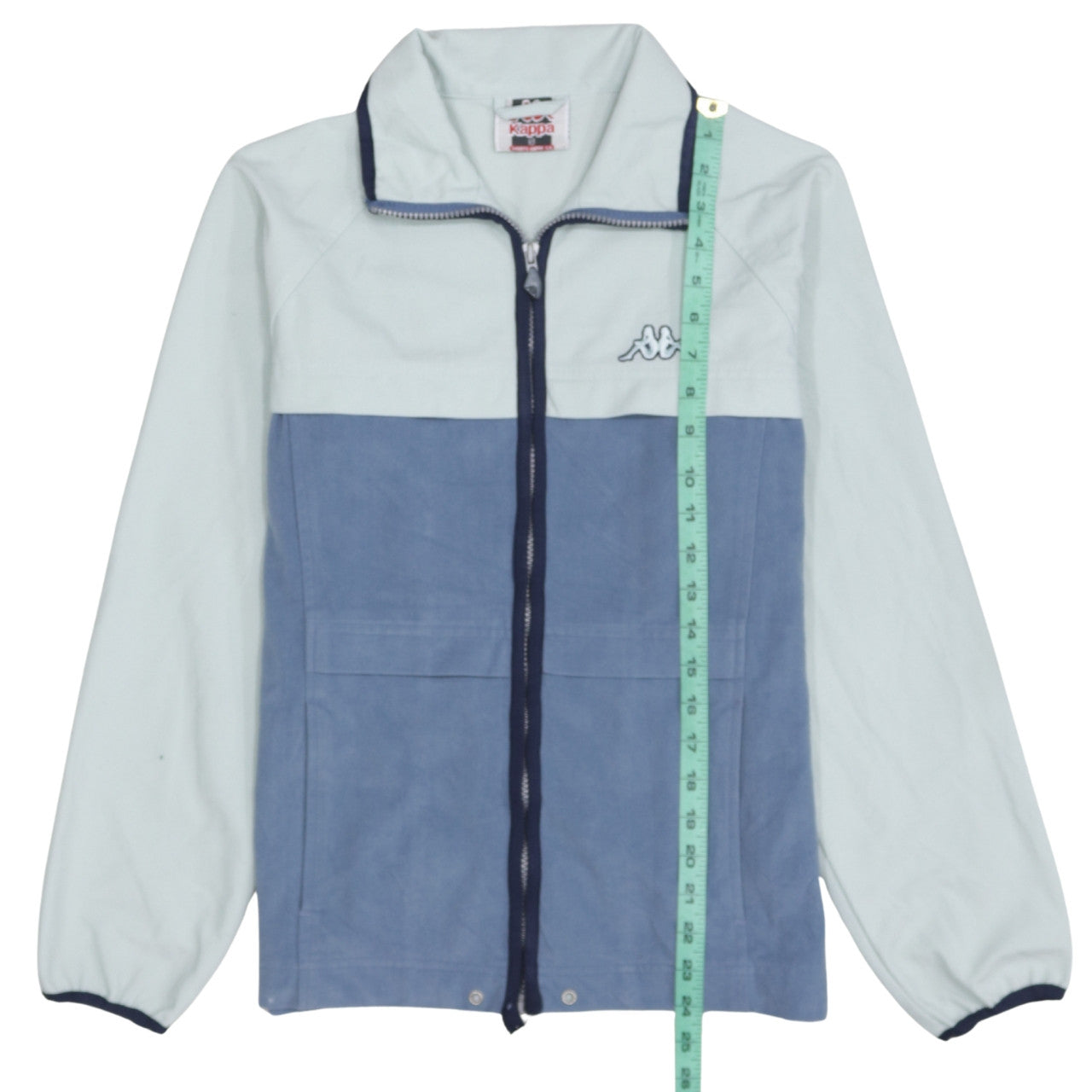 Kappa Womens Blue Full Zip Sports Jacket Size S Retro Casual