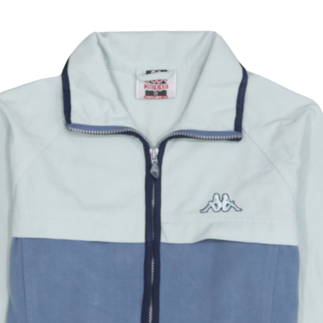 Kappa Womens Blue Full Zip Sports Jacket Size S Retro Casual