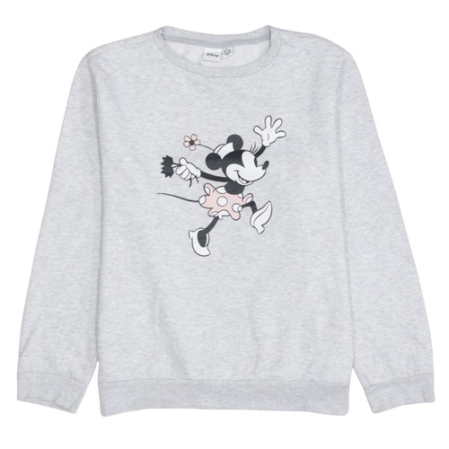 Disney Women’s Grey Minnie Mouse Pullover Sweatshirt Size L