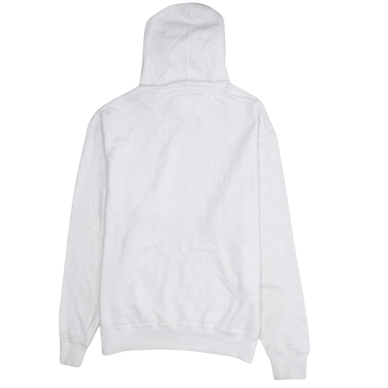 Champion Men's White Pullover Hoodie Size L Logo Graphic Fleece