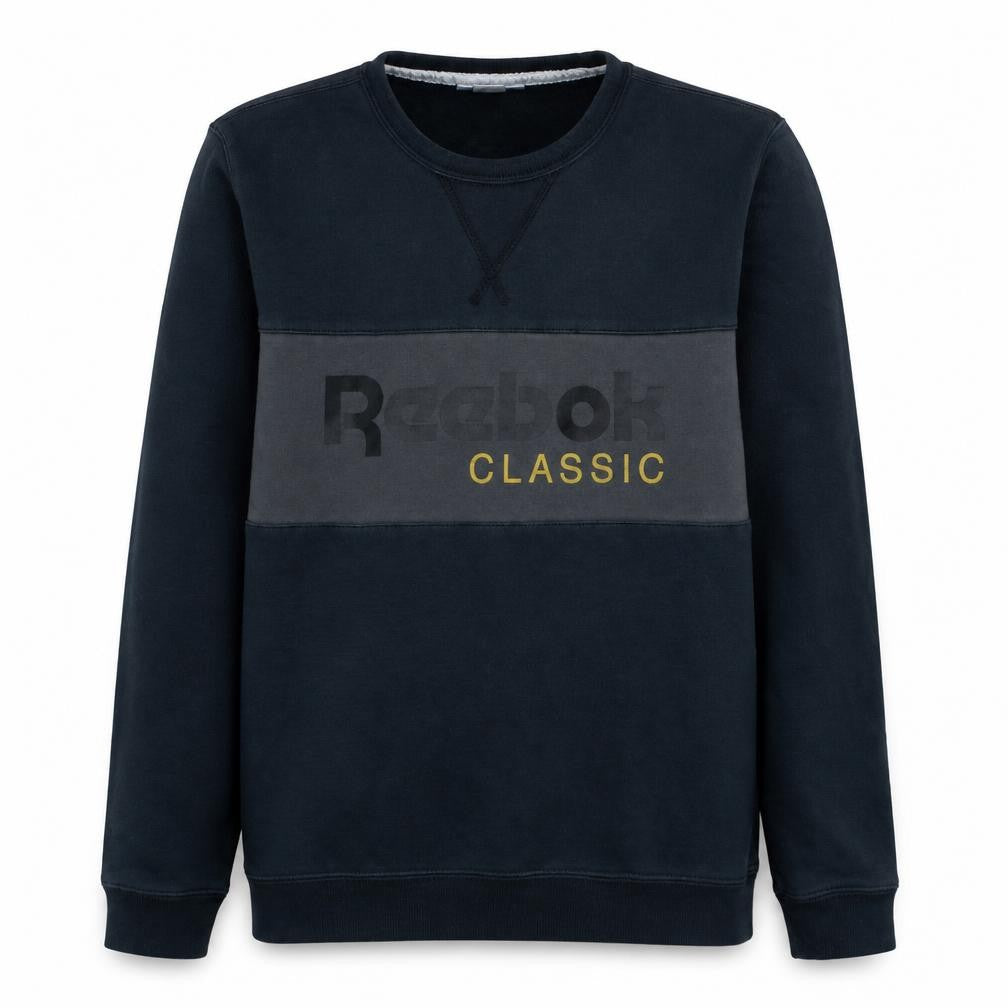 Reebok Men Black Classic Logo Pullover Sweatshirt Size M