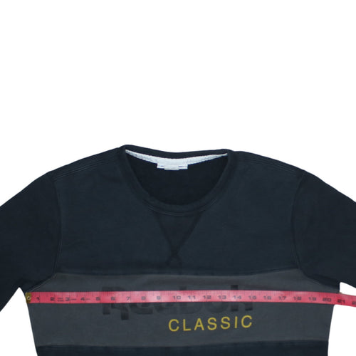 Reebok Men Black Classic Logo Pullover Sweatshirt Size M