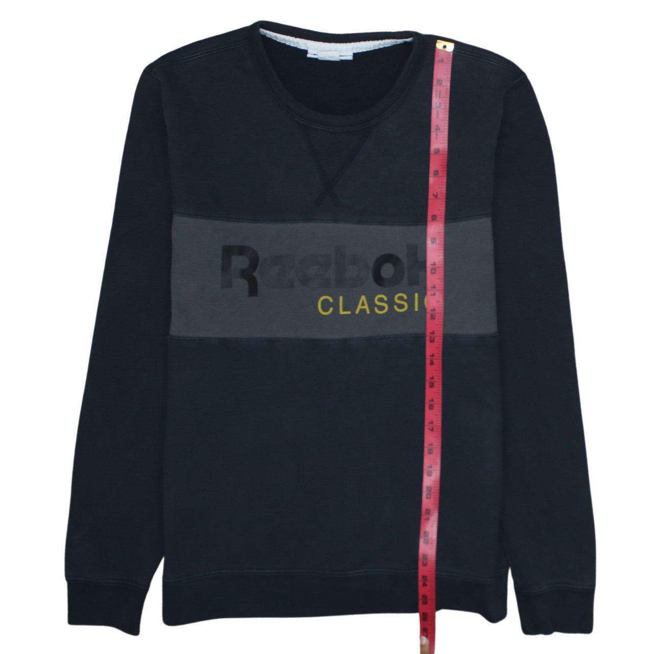 Reebok Men Black Classic Logo Pullover Sweatshirt Size M