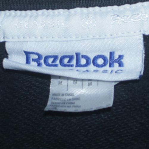 Reebok Men Black Classic Logo Pullover Sweatshirt Size M