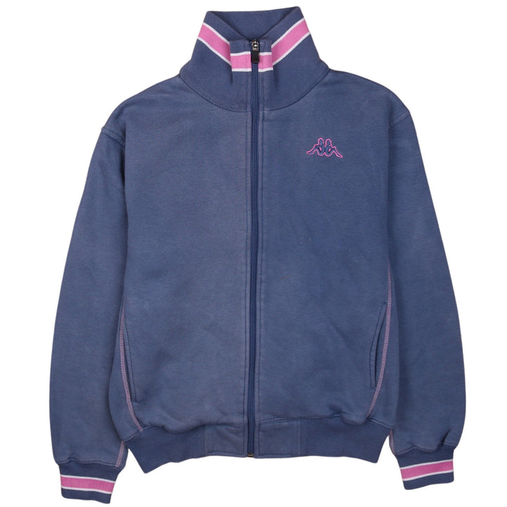 Kappa Men's Blue Full Zip Sweatshirt Small Regular Fit High Neck