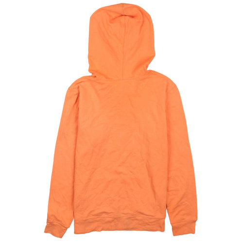 GAP Women Orange Medium Pullover Hoodie with Logo Print