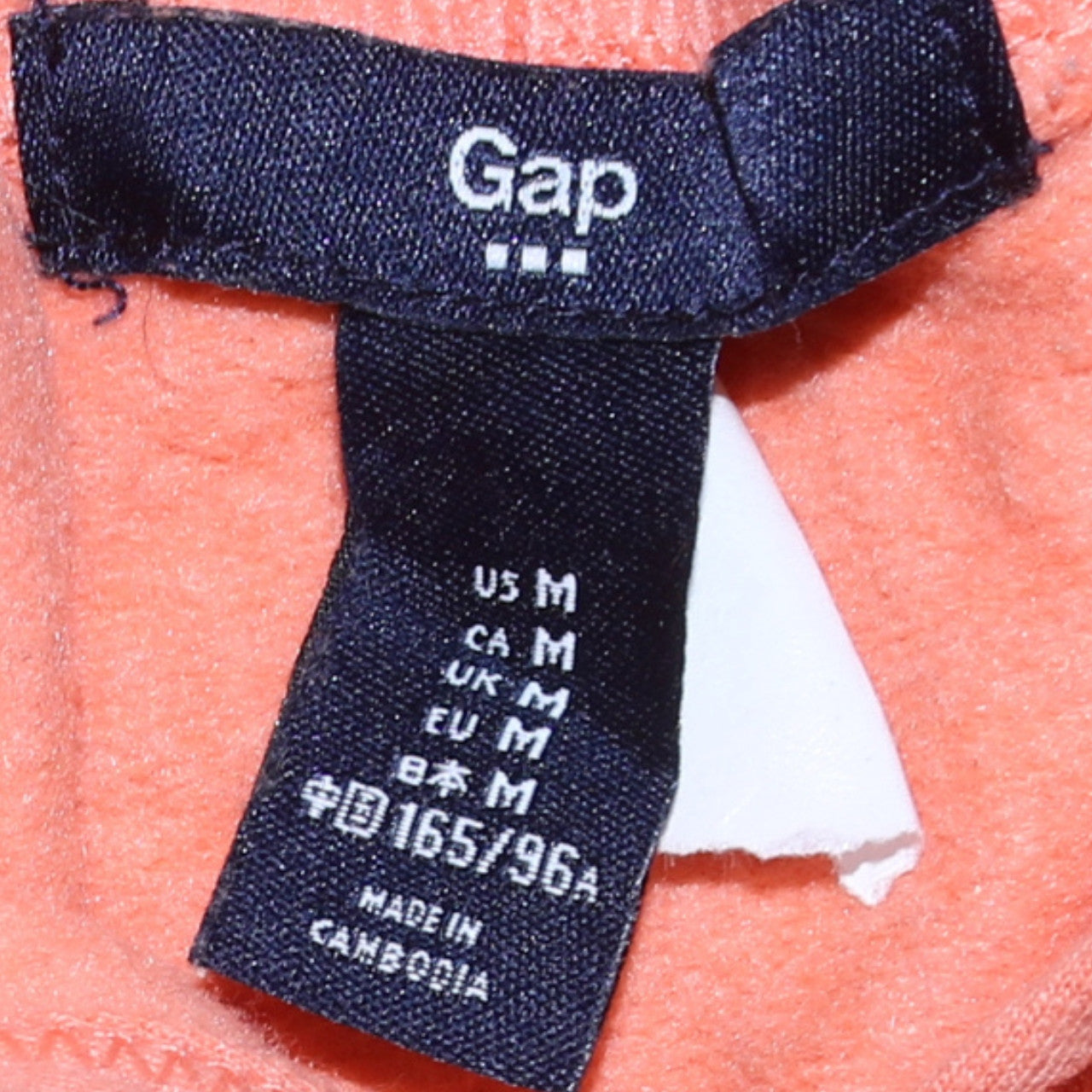 GAP Women Orange Medium Pullover Hoodie with Logo Print
