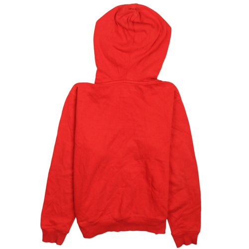 Champion Boys Red Pullover Hoodie L Cotton Blend Logo Sportswear