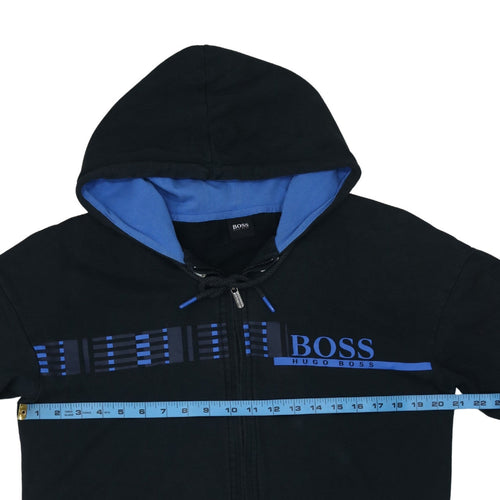 Hugo Boss Men's Black Full Zip Hooded Sweatshirt Size M