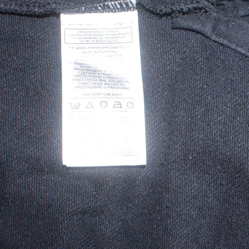 Adidas Boys Black Crew Neck Pullover Sweatshirt Size 13-14 Years